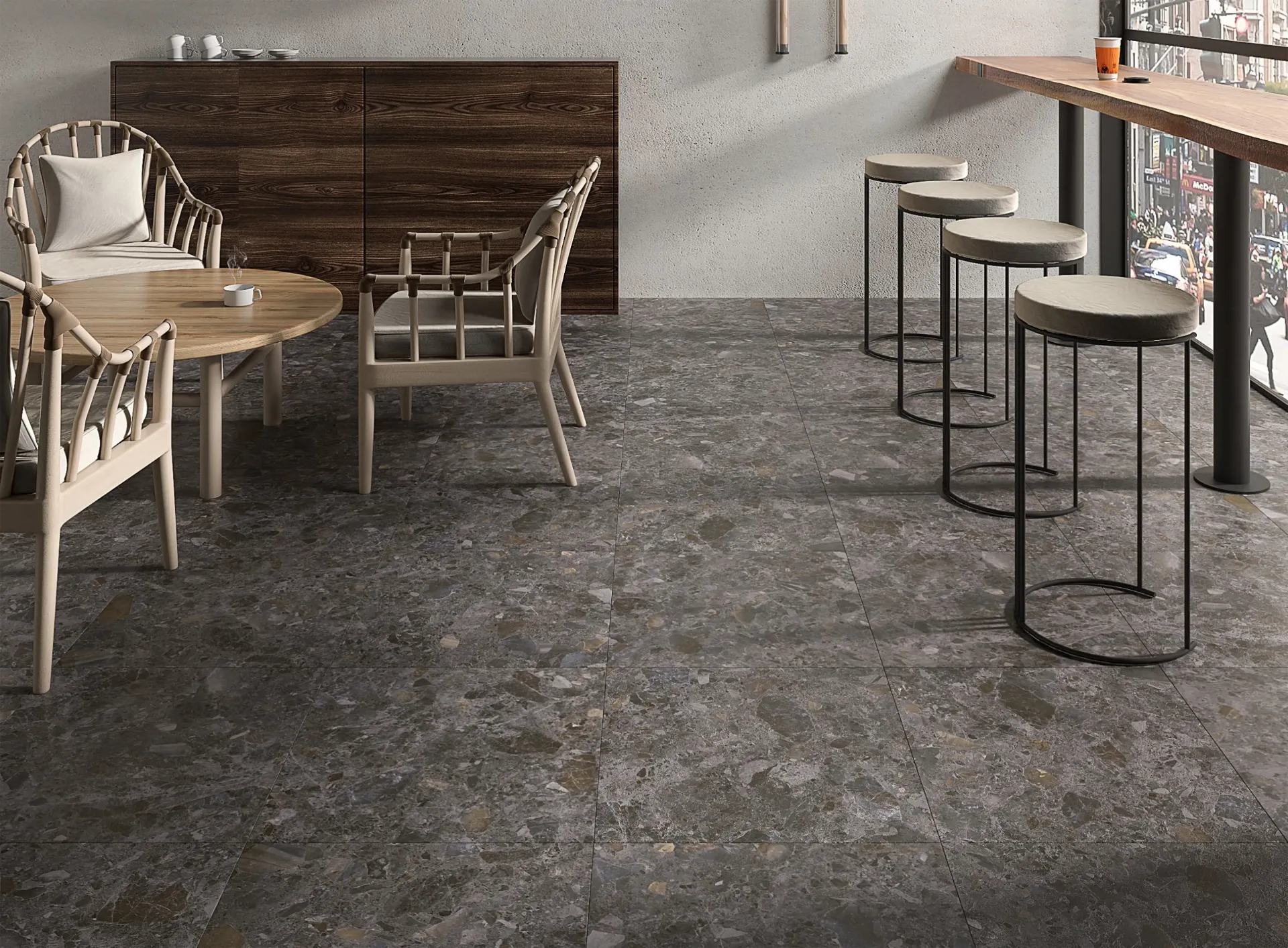 [60TR19R/URD] El Terrazo DKGRY 600x600