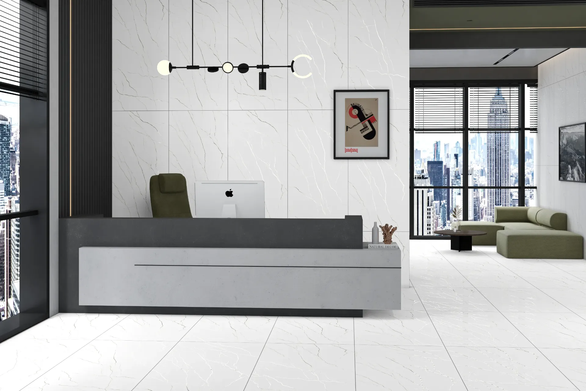 Lavish White 600x1200 3D Carving Matt
