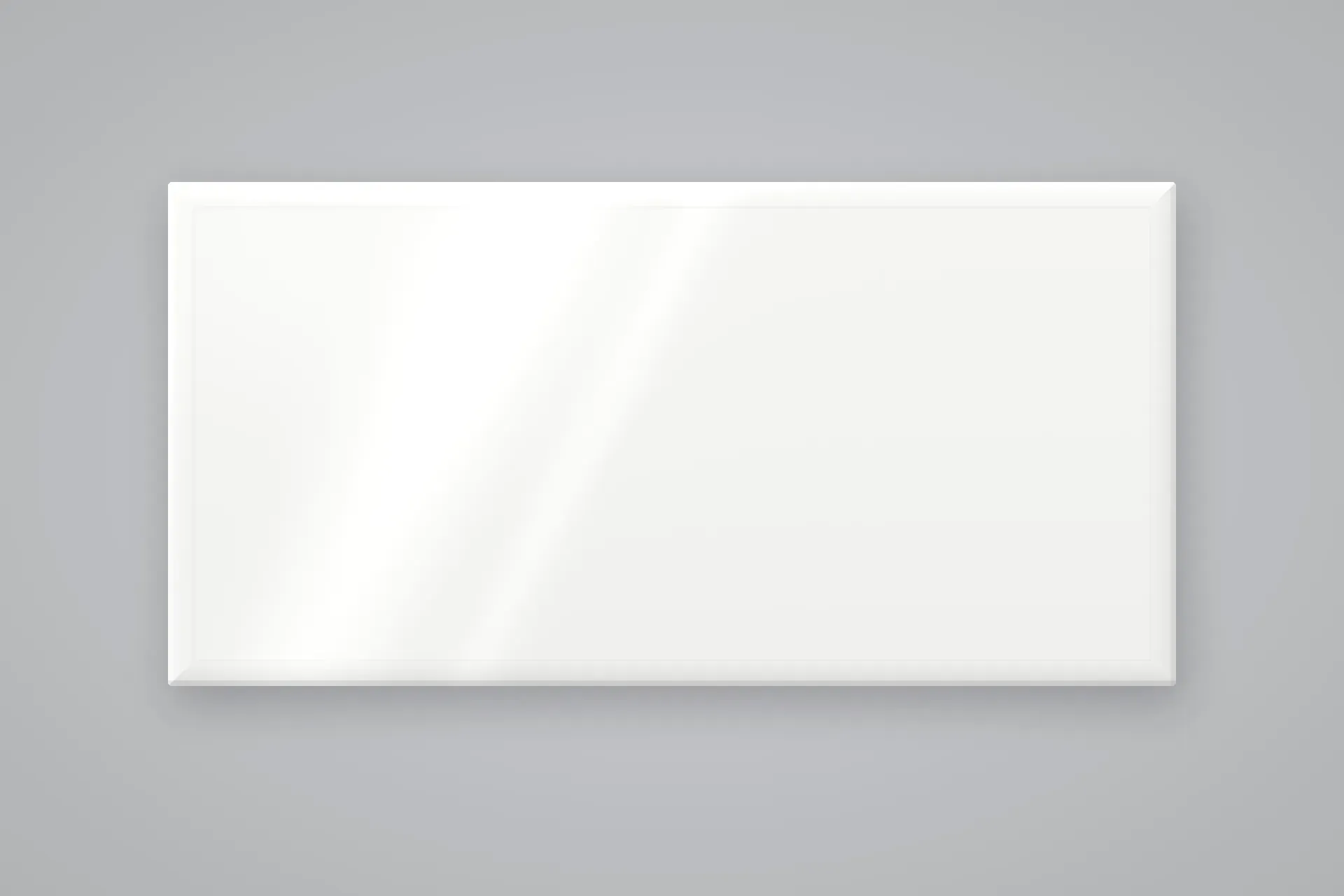 White Bevel Gls 10x20 (1.4/100.80)
