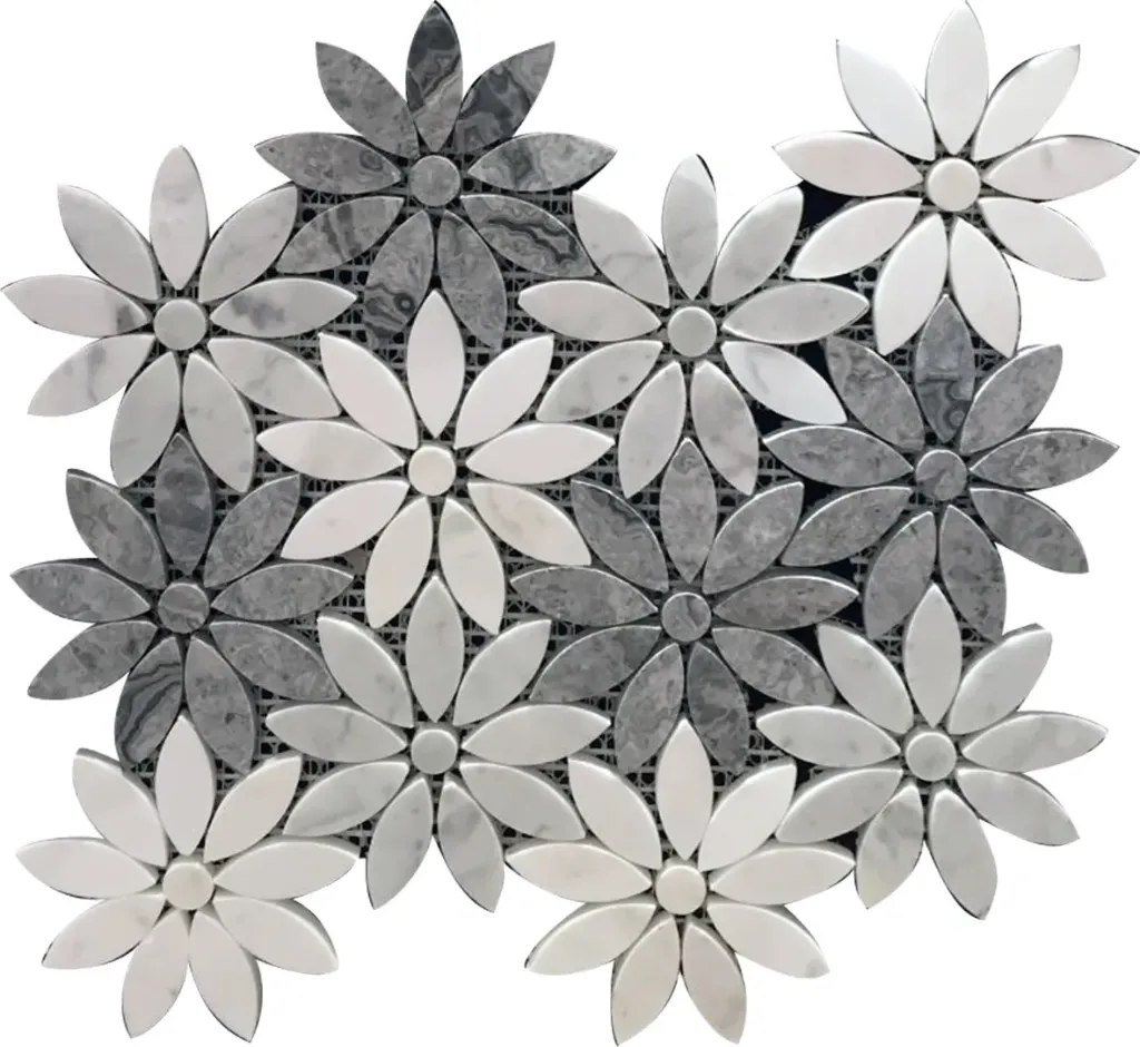 [LAY172] Greystone Daisy Mosaic