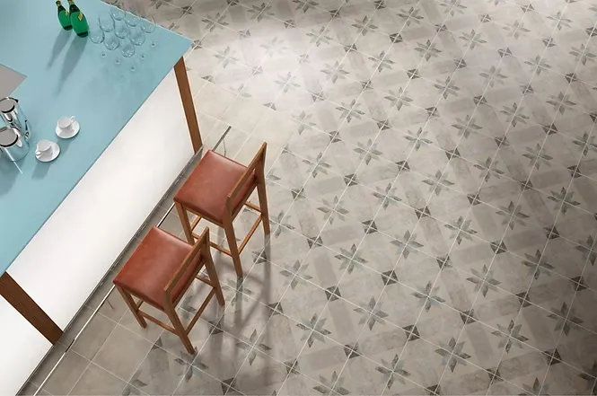 [Pompei Star Blue] Pompei Star Blue 25x25 (1.00)