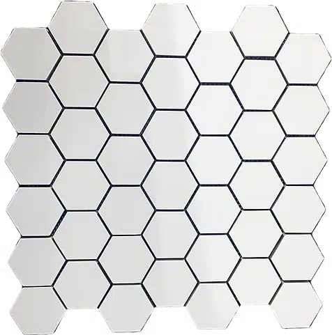 [SDX6000M Hex Mosaic] Ultra White Matt Hex Mosaic
