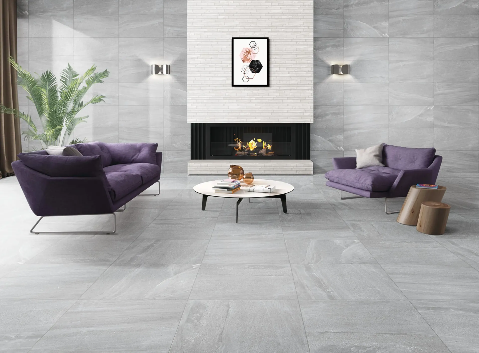 [U6353] Landstone Grey 600x600 Matt