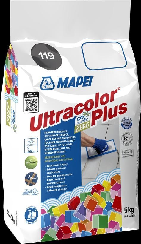 [6011945A] Mapei Ultracolor Plus ALU London Grey 119 5KG