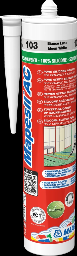 [4810342IT] Mapei Mapesil AC Moon White 103 310ML