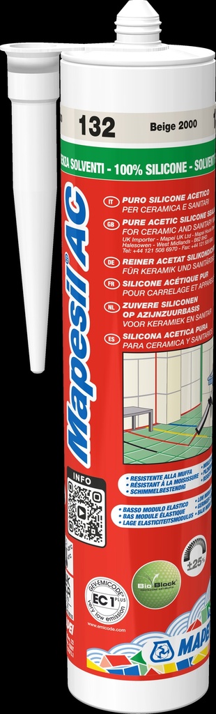 [4813242IT] Mapei Mapesil AC Beige 2000 132 310ML