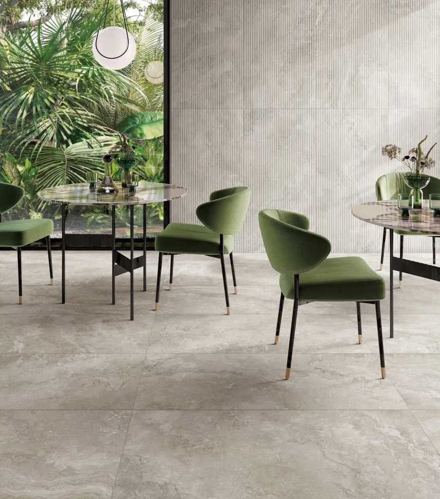 [5PADN126163D] 60X120 NORCIA TRAVERTINE SILVER BAMBOO FEATURE